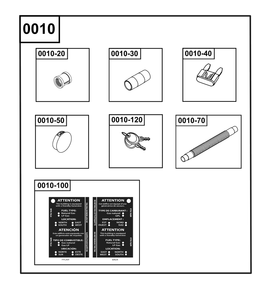 Accessory Group Diagram and Parts List for 040658-00  Briggs and Stratton Generator